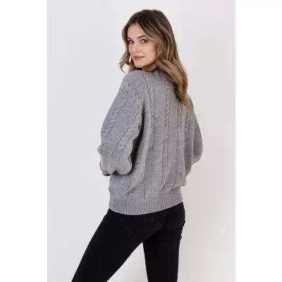 Sweter Damski Model SWE323 Grey - MKM