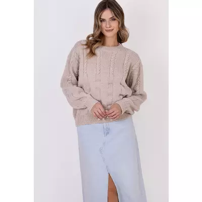 Sweter Damski Model SWE323 Beige - MKM