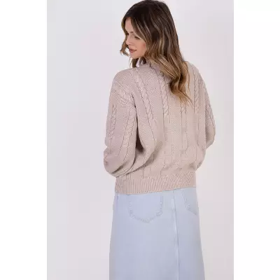 Sweter Damski Model SWE323 Beige - MKM