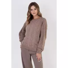 Sweter Damski Model SWE323 Mocca - MKM