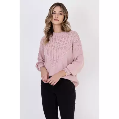 Sweter Damski Model SWE322 Powder Pink - MKM