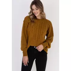 Sweter Damski Model SWE322 Honey - MKM