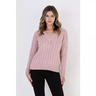 Sweter Damski Model SWE316 Powder Pink - MKM