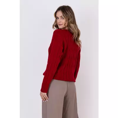 Sweter Damski Model SWE316 Red - MKM