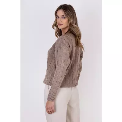 Sweter Damski Model SWE316 Mocca - MKM