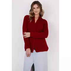 Sweter Kardigan Model SWE120 Red - MKM