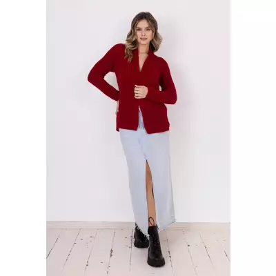 Sweter Kardigan Model SWE120 Red - MKM