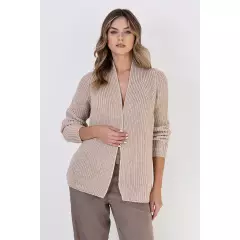 Sweter Kardigan Model SWE120 Beige - MKM