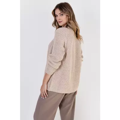 Sweter Kardigan Model SWE120 Beige - MKM