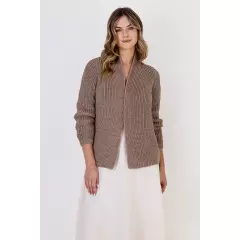 Sweter Kardigan Model SWE120 Mocca - MKM