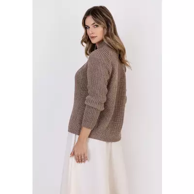 Sweter Kardigan Model SWE120 Mocca - MKM