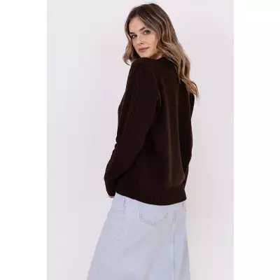 Sweter Damski Model SWE315 Brown - MKM