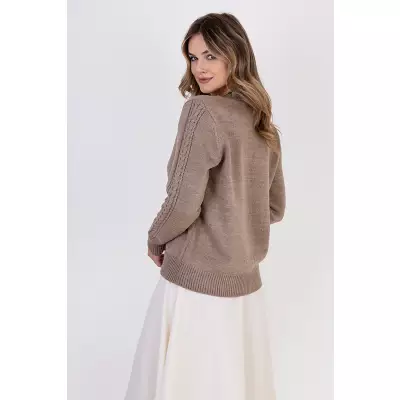 Sweter Damski Model SWE315 Mocca - MKM