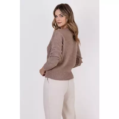 Sweter Damski Model SWE317 Mocca - MKM