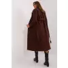 Płaszcz Damski Model TW-PL-BI-5312-1.31 Dark Brown - Och Bella