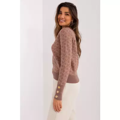 Sweter Damski Model AT-SW-2342.46P Light Brown - AT