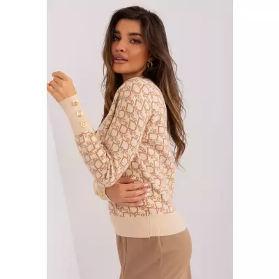 Sweter Damski Model AT-SW-2342.46P Beige - AT