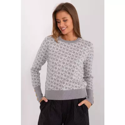 Sweter Damski Model AT-SW-2342.46P Grey - AT