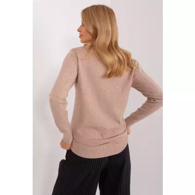 Sweter Damski Model AT-SW-232901.25X Dark Beige - AT