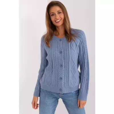 Sweter Damski Model AT-SW-2346-2.99P Dirty Blue - AT