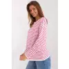 Sweter Damski Model BA-SW-6006-2.30X White/Pink - Badu