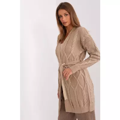 Sweter Kardigan Model BA-SW-8009-1.39P Dark Beige - Badu