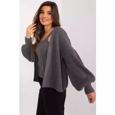 Sweter Komplet Model BA-KMPL-8019.20 Dark Grey - Badu