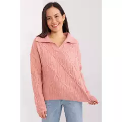 Sweter Damski Model AT-SW-2349-2.96 Dark Pink - AT