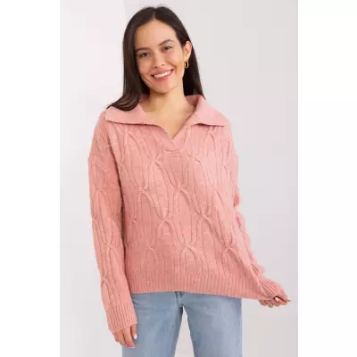 Sweter Damski Model AT-SW-2349-2.96 Dark Pink - AT