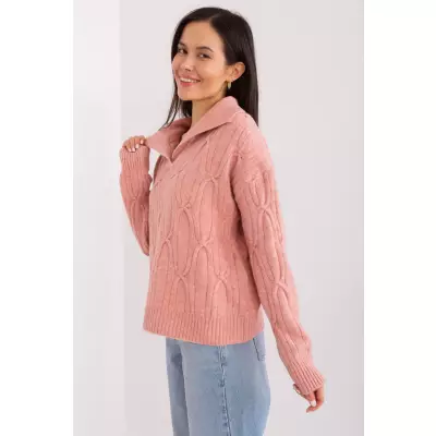 Sweter Damski Model AT-SW-2349-2.96 Dark Pink - AT