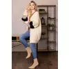 Sweter Kardigan Model 70041 Beige - PeeKaBoo