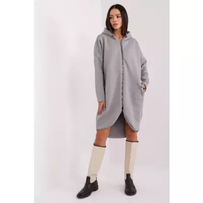 Bluza Damska Model RV-BL-4858-1.99P Light Grey - Rue Paris