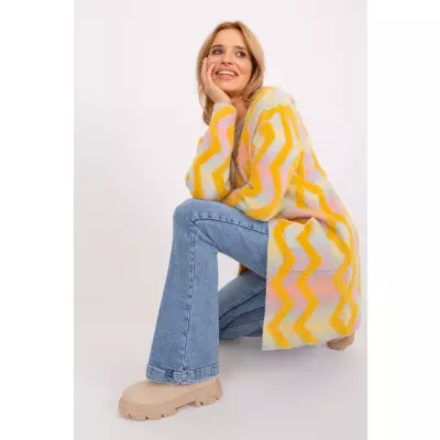 Sweter Kardigan Model AT-SW-234701.34 Yellow - AT