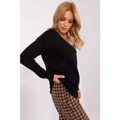 Sweter Damski Model TO-SW-1810.28P Black - Rue Paris