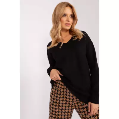 Sweter Damski Model TO-SW-1810.28P Black - Rue Paris