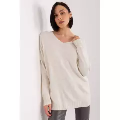 Sweter Damski Model TO-SW-1810.26P Light Beige - Rue Paris