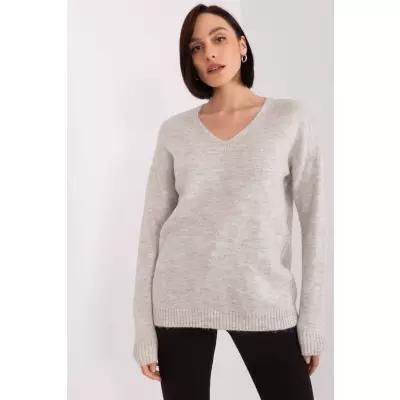 Sweter Damski Model TO-SW-1810.25X Beige - Rue Paris