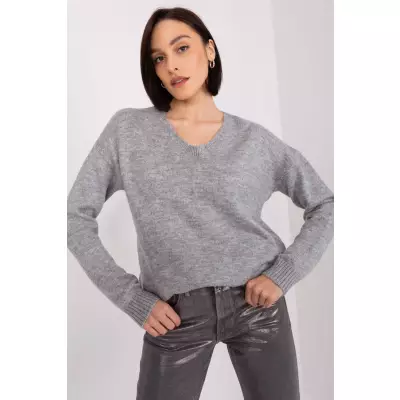 Sweter Damski Model TO-SW-1810.29P Grey - Rue Paris