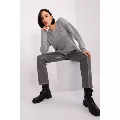 Sweter Damski Model TO-SW-1810.29P Grey - Rue Paris