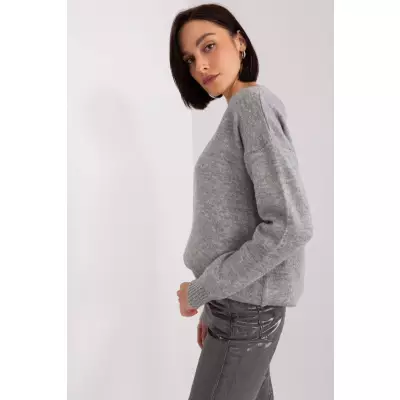 Sweter Damski Model TO-SW-1810.29P Grey - Rue Paris