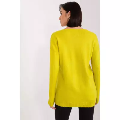 Sweter Damski Model TO-SW-1810.08P Limonka - Rue Paris