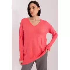 Sweter Damski Model TO-SW-1810.84P Coral - Rue Paris