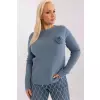 Sweter Damski Model PM-SW-PM-3706.10X Grey/Blue - Factory Price