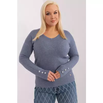 Sweter Damski Model PM-SW-PM1020.12P Grey/Blue - Factory Price