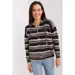 Sweter Damski Model BA-SW-8000.72P Black/Beige - Badu