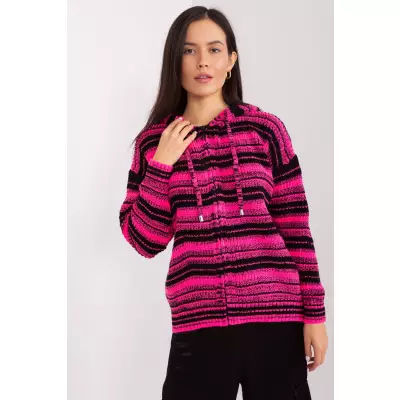 Sweter Damski Model BA-SW-8000.56P Black/Pink - Badu