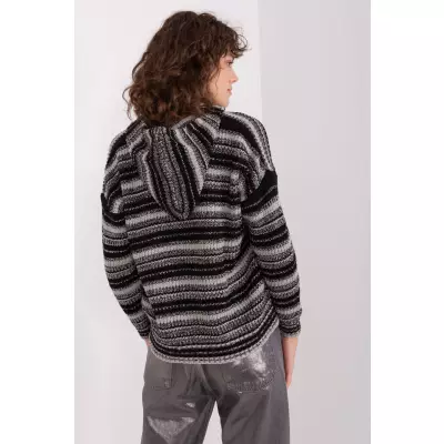 Sweter Damski Model BA-SW-8000.56P Grey/Black - Badu