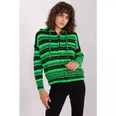 Sweter Damski Model BA-SW-8000.51P Black/Green - Badu