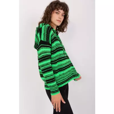 Sweter Damski Model BA-SW-8000.51P Black/Green - Badu