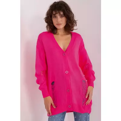 Sweter Damski Model BA-SW-8042-1.23 Fluo Pink - Badu